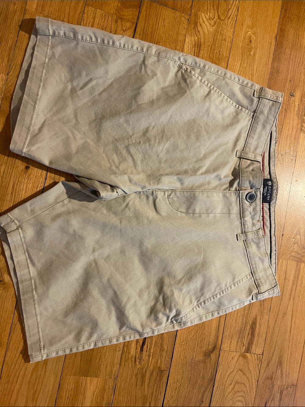 Sperry Men's Flat-Front Chino Shorts - Beige